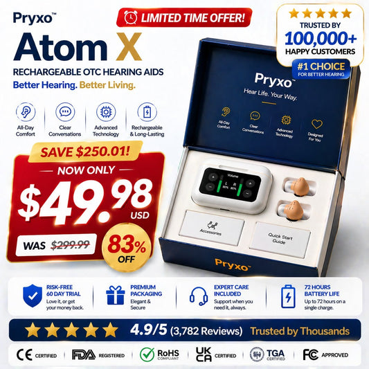 2026 PRYXO Atom X PRO— Invisible + AI Noise Reduction